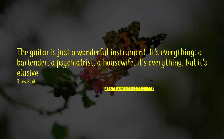 Elusive Quotes By Les Paul: The guitar is just a wonderful instrument. It's