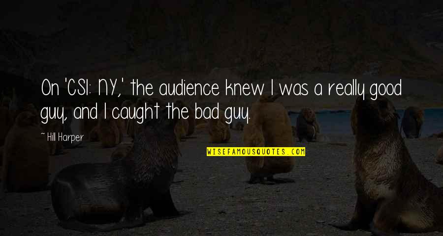 Emanuelle Around The World Quotes By Hill Harper: On 'CSI: NY,' the audience knew I was