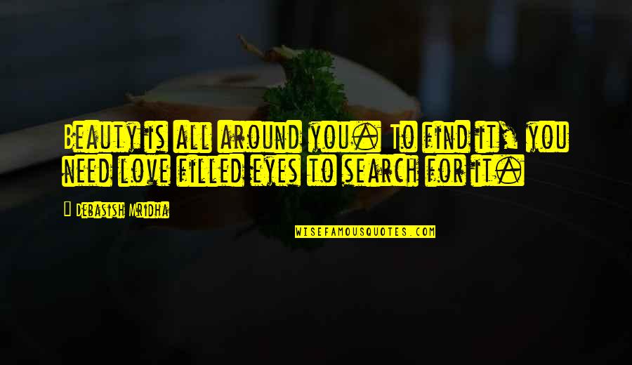 Emanuil Catelli Quotes By Debasish Mridha: Beauty is all around you. To find it,