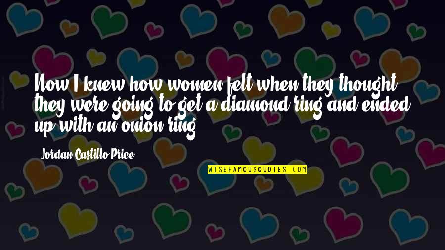 Embajadores Quotes By Jordan Castillo Price: Now I knew how women felt when they