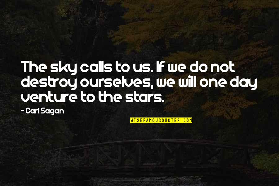 Embarcaciones De Colon Quotes By Carl Sagan: The sky calls to us. If we do Embarcaciones De Colon Quotes By Carl Sagan: The sky calls to us. If we do