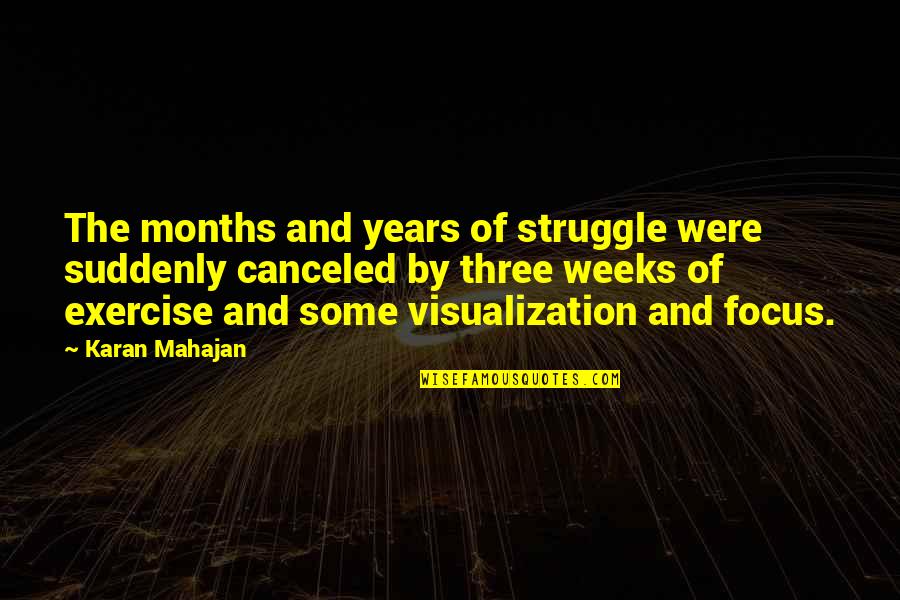 Embaume Quotes By Karan Mahajan: The months and years of struggle were suddenly