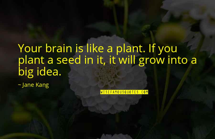 Embebidos Quotes By Jane Kang: Your brain is like a plant. If you