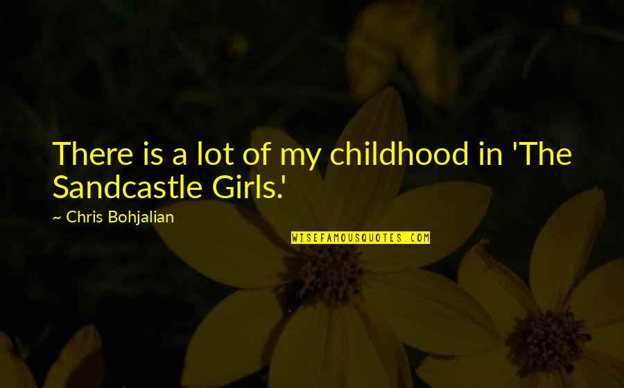 Embertelenek Quotes By Chris Bohjalian: There is a lot of my childhood in Embertelenek Quotes By Chris Bohjalian: There is a lot of my childhood in