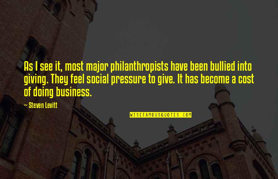 Emerik Properties Quotes By Steven Levitt: As I see it, most major philanthropists have Emerik Properties Quotes By Steven Levitt: As I see it, most major philanthropists have