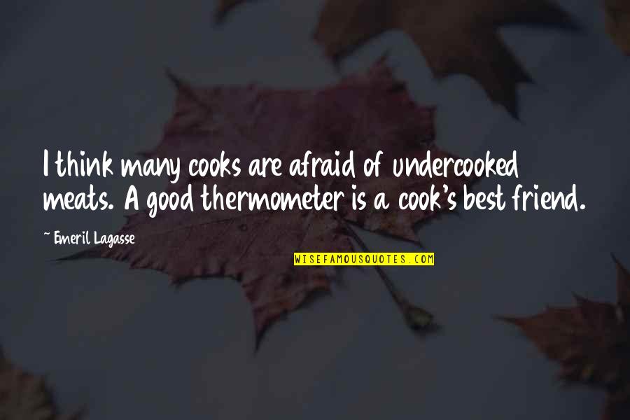 Emeril Lagasse Quotes By Emeril Lagasse: I think many cooks are afraid of undercooked