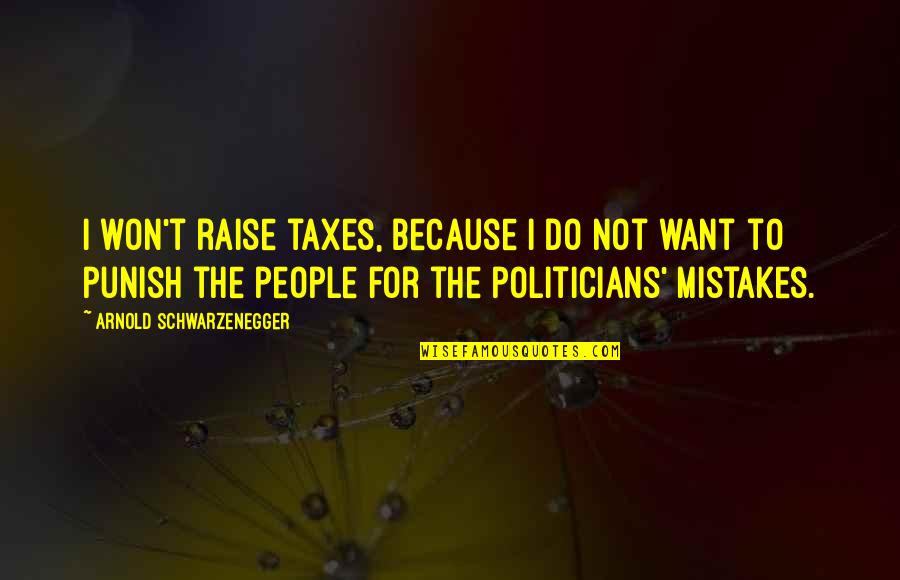 Emerson Hobgoblin Quotes By Arnold Schwarzenegger: I won't raise taxes, because I do not
