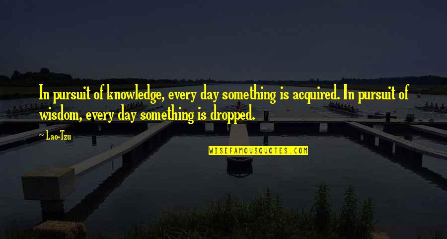 Emil Gilels Quotes By Lao-Tzu: In pursuit of knowledge, every day something is