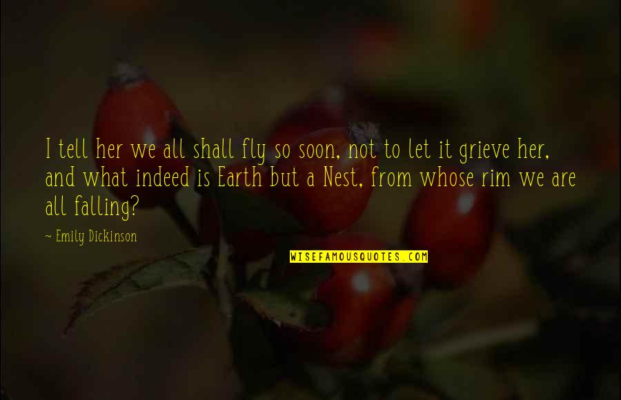 Emily From Quotes By Emily Dickinson: I tell her we all shall fly so Emily From Quotes By Emily Dickinson: I tell her we all shall fly so