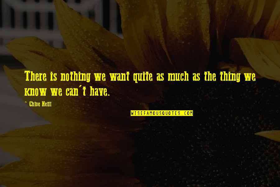 Emjey Quotes By Chloe Neill: There is nothing we want quite as much