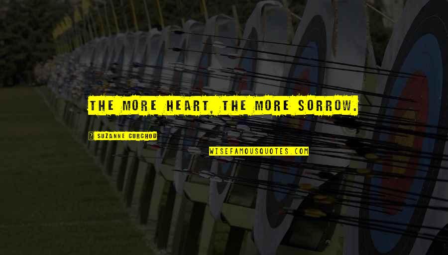 Emma Blackery Quotes By Suzanne Curchod: The more heart, the more sorrow. Emma Blackery Quotes By Suzanne Curchod: The more heart, the more sorrow.