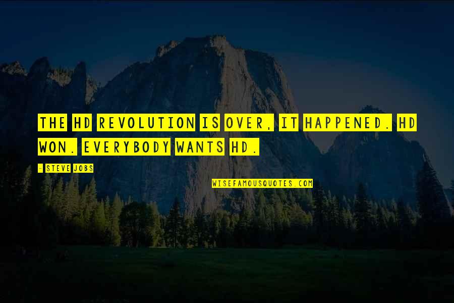 Emmanouela Charalambous Quotes By Steve Jobs: The HD revolution is over, it happened. HD