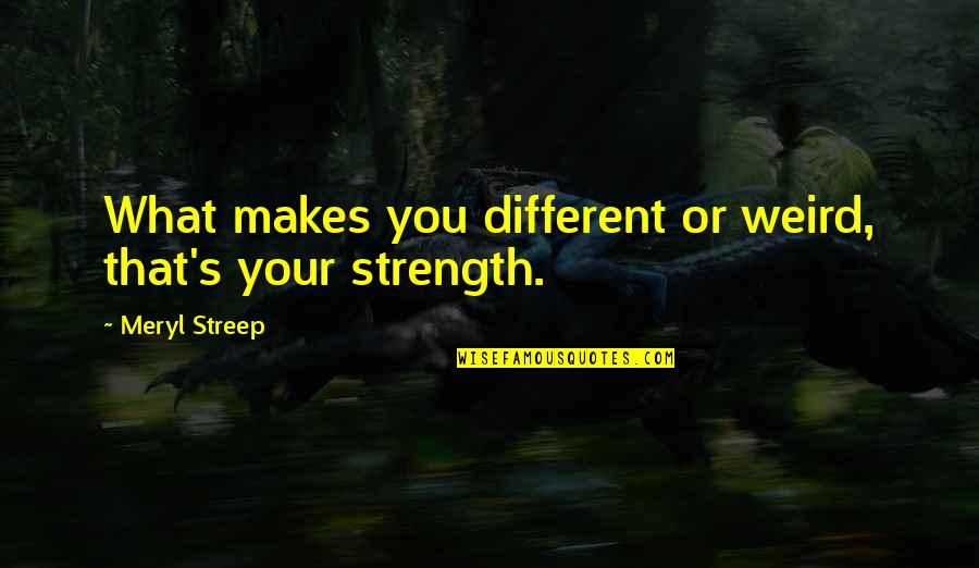 Emoticon Air Quotes By Meryl Streep: What makes you different or weird, that's your Emoticon Air Quotes By Meryl Streep: What makes you different or weird, that's your