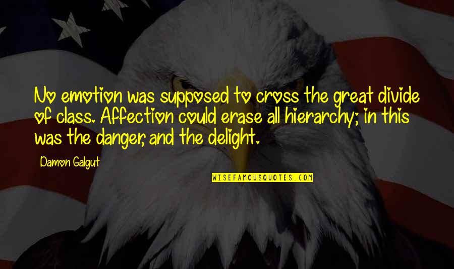 Emotion Quotes By Damon Galgut: No emotion was supposed to cross the great