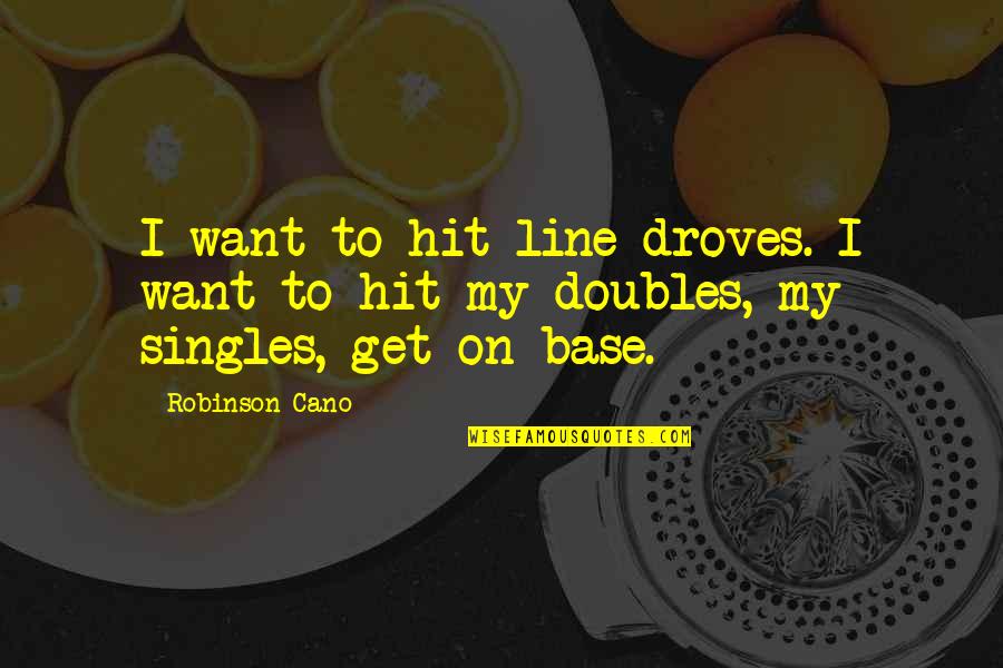 Emotional Barrier Quotes By Robinson Cano: I want to hit line droves. I want