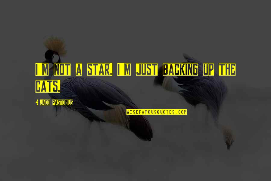 Emotional Hunger Quotes By Jaco Pastorius: I'm not a star. I'm just backing up Emotional Hunger Quotes By Jaco Pastorius: I'm not a star. I'm just backing up