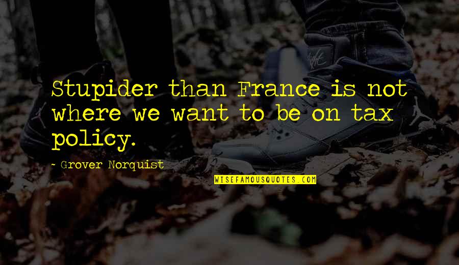 Emparejar Match Quotes By Grover Norquist: Stupider than France is not where we want Emparejar Match Quotes By Grover Norquist: Stupider than France is not where we want