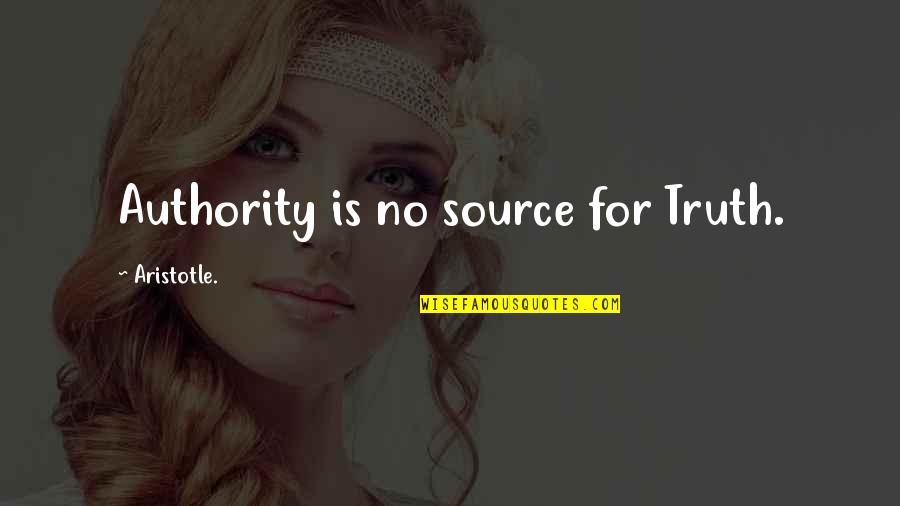 Empathy Motivational Quotes By Aristotle.: Authority is no source for Truth.