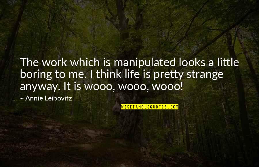 Emperor Meiji Famous Quotes By Annie Leibovitz: The work which is manipulated looks a little