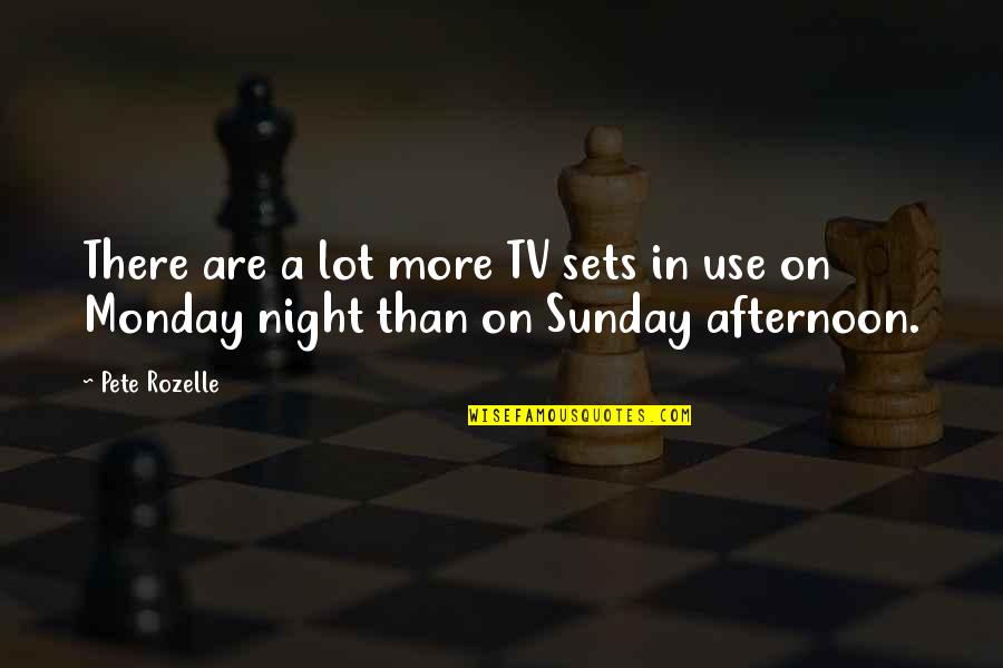 Emperor Of Mankind Quotes By Pete Rozelle: There are a lot more TV sets in