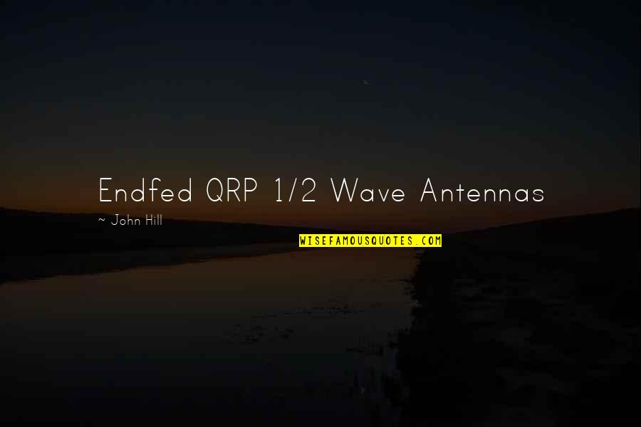 Emphazing Quotes By John Hill: Endfed QRP 1/2 Wave Antennas