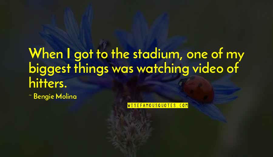 Empiricus Quotes By Bengie Molina: When I got to the stadium, one of