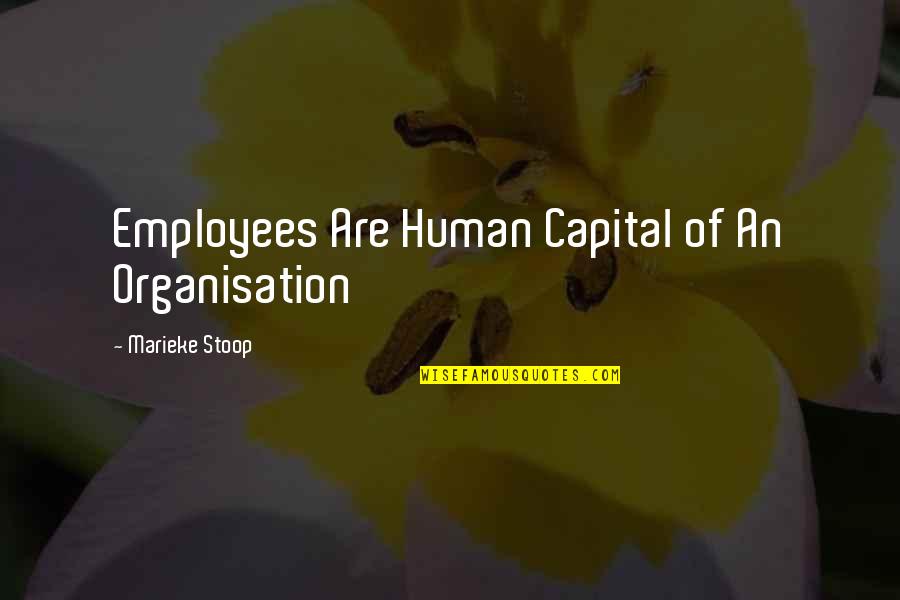 Employees Quotes By Marieke Stoop: Employees Are Human Capital of An Organisation