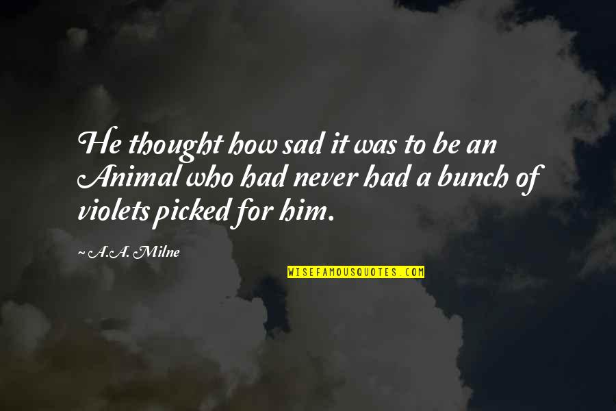 Emsalsizz Quotes By A.A. Milne: He thought how sad it was to be