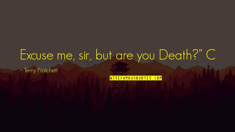 Enannysource Quotes By Terry Pratchett: Excuse me, sir, but are you Death?" C