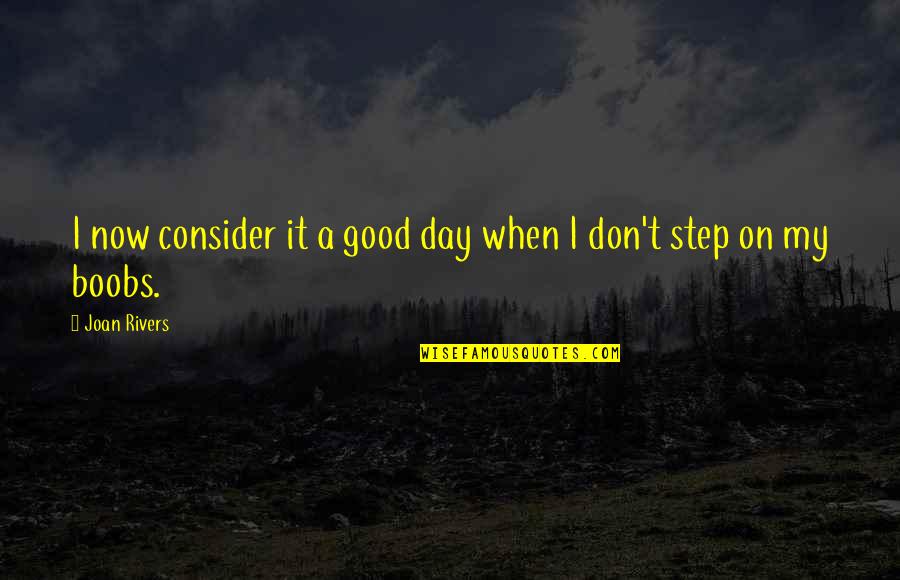 Encabezados Quotes By Joan Rivers: I now consider it a good day when