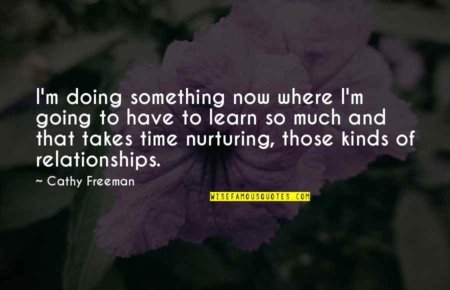 Encaminame Quotes By Cathy Freeman: I'm doing something now where I'm going to Encaminame Quotes By Cathy Freeman: I'm doing something now where I'm going to