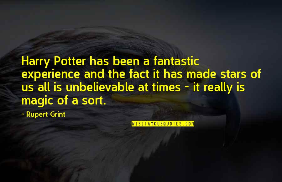 Encargado Sinonimo Quotes By Rupert Grint: Harry Potter has been a fantastic experience and