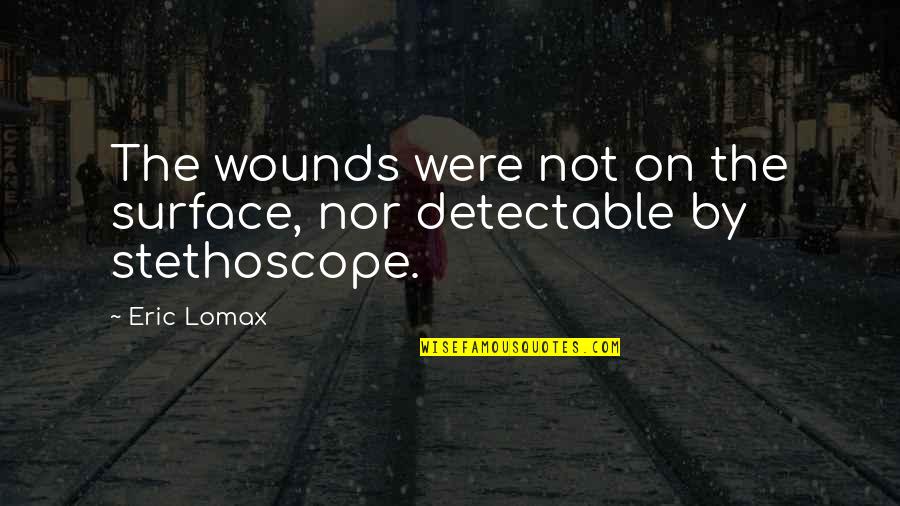 Encerramos A Papa Quotes By Eric Lomax: The wounds were not on the surface, nor