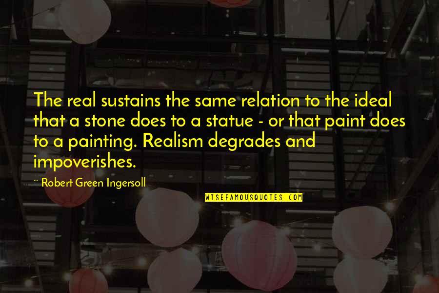 Enchen Quotes By Robert Green Ingersoll: The real sustains the same relation to the