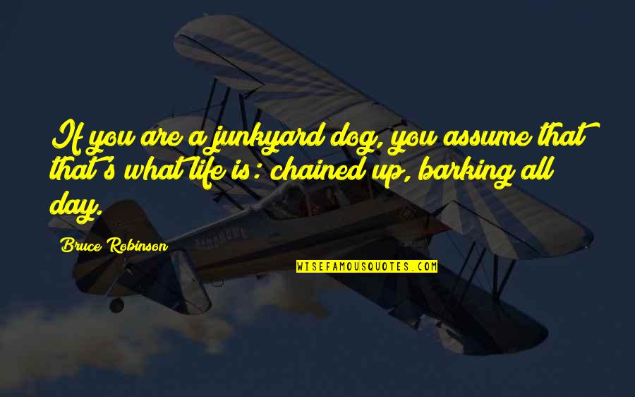Encontrarme A Alguien Quotes By Bruce Robinson: If you are a junkyard dog, you assume