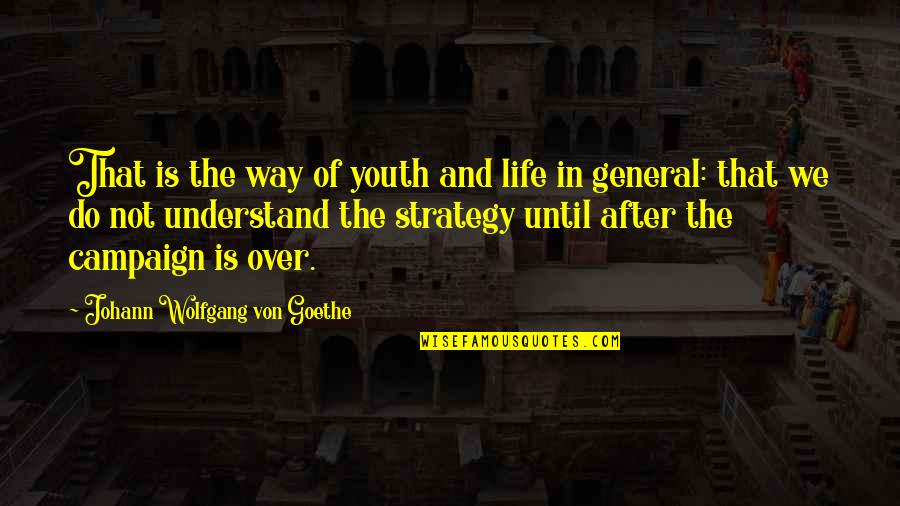 Encore On Disney Quotes By Johann Wolfgang Von Goethe: That is the way of youth and life