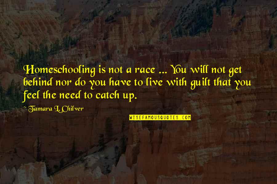 Encouragement Quotes By Tamara L. Chilver: Homeschooling is not a race ... You will