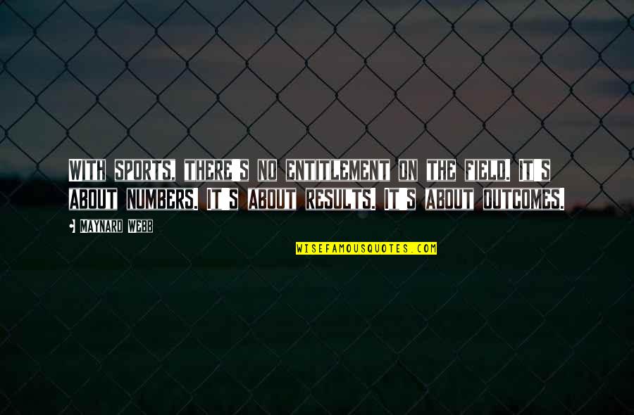 Encouraging Confidence Quotes By Maynard Webb: With sports, there's no entitlement on the field. Encouraging Confidence Quotes By Maynard Webb: With sports, there's no entitlement on the field.
