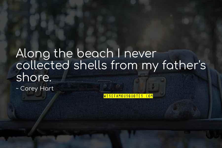 Encouraging Movie Quotes By Corey Hart: Along the beach I never collected shells from