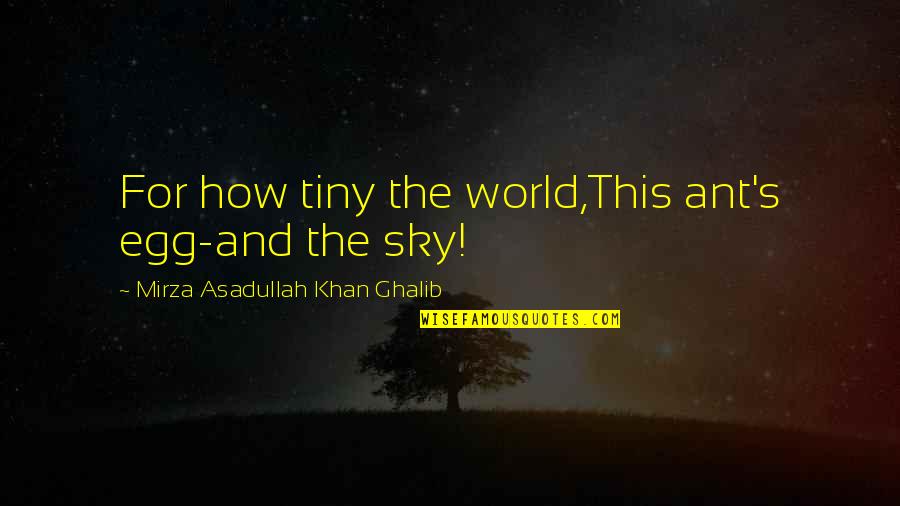 Encumbering Real Estate Quotes By Mirza Asadullah Khan Ghalib: For how tiny the world,This ant's egg-and the Encumbering Real Estate Quotes By Mirza Asadullah Khan Ghalib: For how tiny the world,This ant's egg-and the