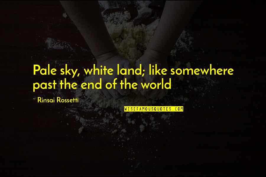 End Of World Quotes By Rinsai Rossetti: Pale sky, white land; like somewhere past the