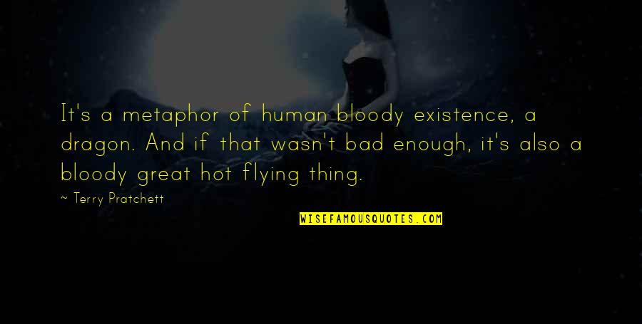 End Of Your Tether Quotes By Terry Pratchett: It's a metaphor of human bloody existence, a