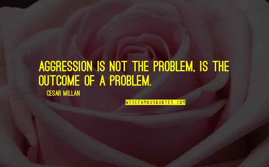 Endah Promenade Quotes By Cesar Millan: Aggression is not the problem, is the outcome Endah Promenade Quotes By Cesar Millan: Aggression is not the problem, is the outcome