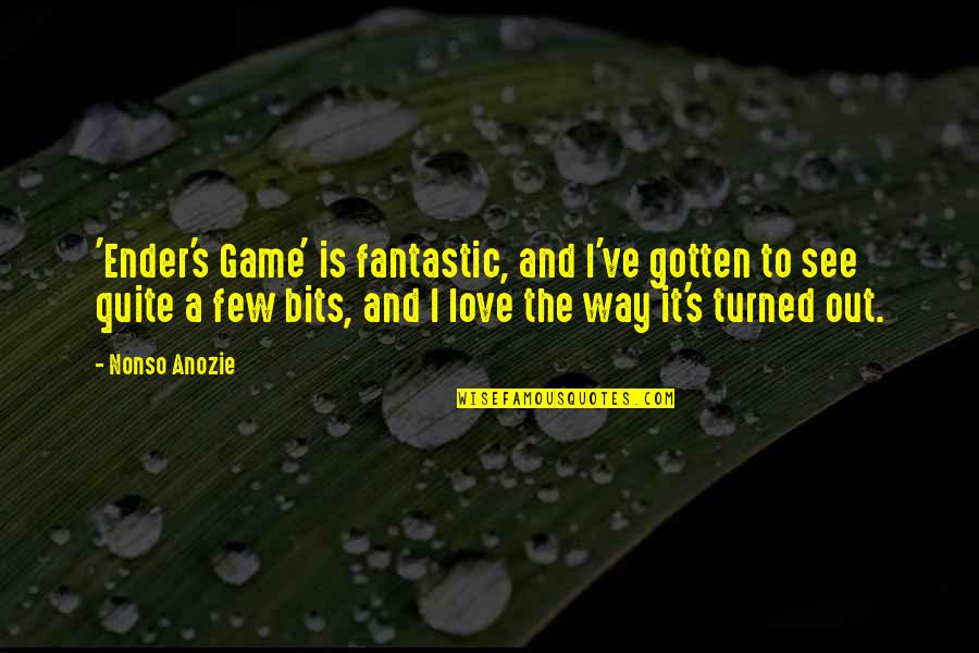 Ender's Game Quotes By Nonso Anozie: 'Ender's Game' is fantastic, and I've gotten to