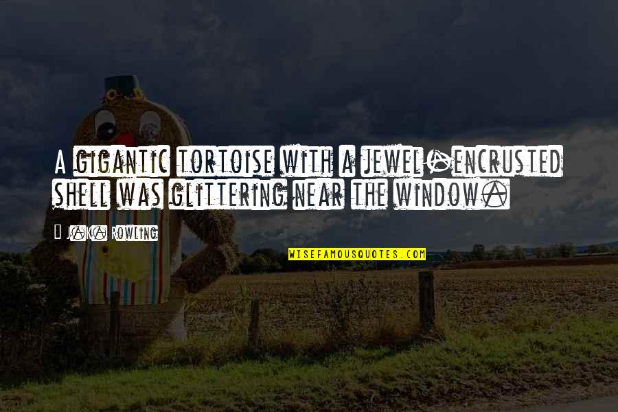 Enderverse Books Quotes By J.K. Rowling: A gigantic tortoise with a jewel-encrusted shell was
