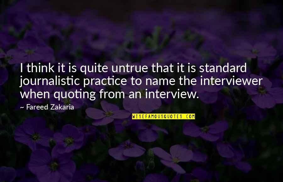 Ending A School Year Quotes By Fareed Zakaria: I think it is quite untrue that it