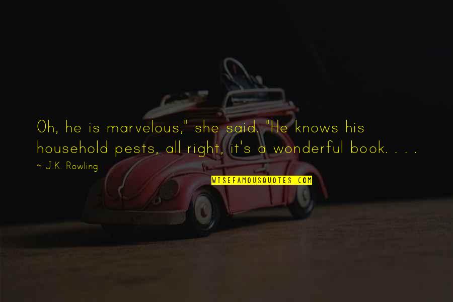 Ending A Sentence With A Preposition Quote Quotes By J.K. Rowling: Oh, he is marvelous," she said. "He knows Ending A Sentence With A Preposition Quote Quotes By J.K. Rowling: Oh, he is marvelous," she said. "He knows