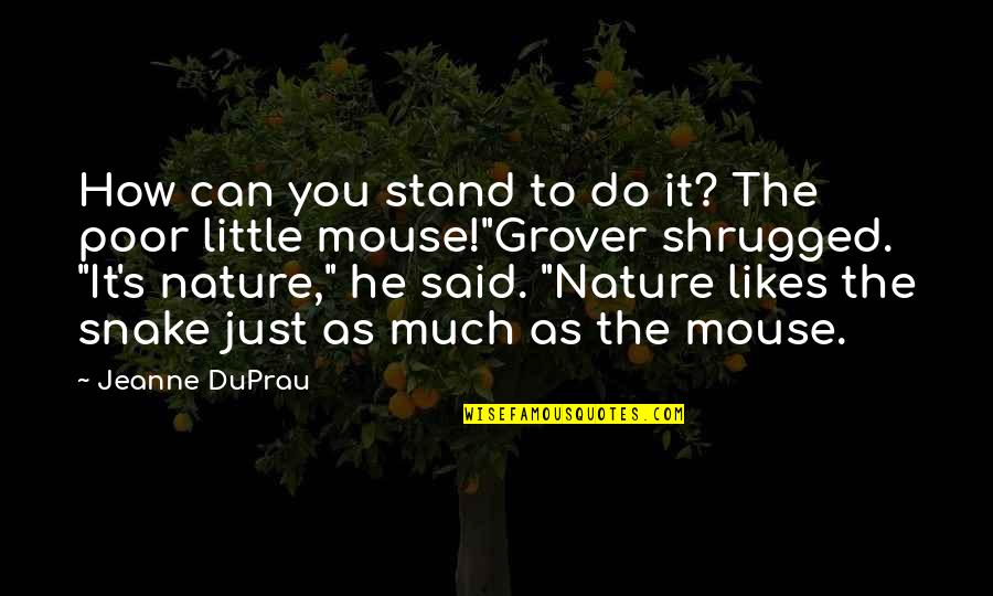 Enduring Struggles Quotes By Jeanne DuPrau: How can you stand to do it? The