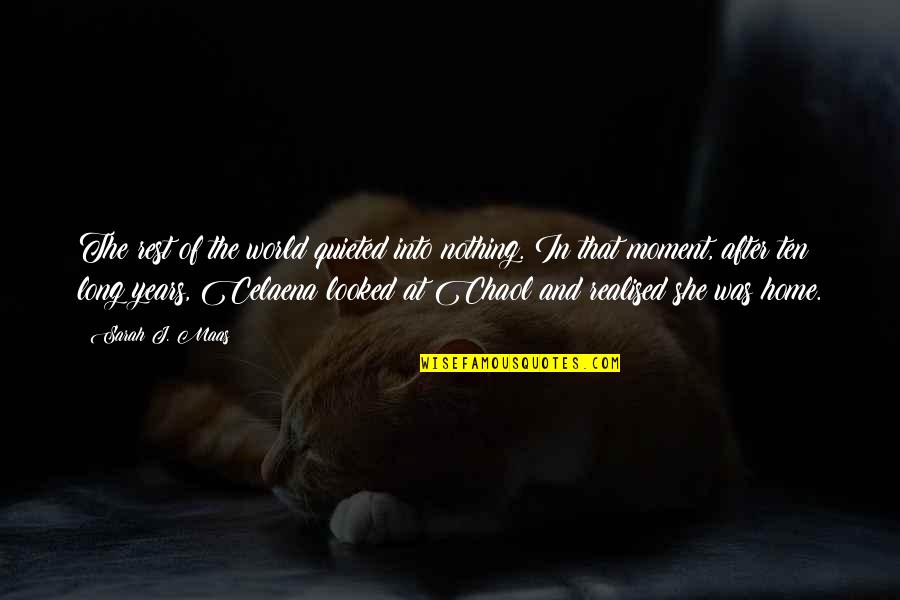 Enemy Friends Tagalog Quotes By Sarah J. Maas: The rest of the world quieted into nothing. Enemy Friends Tagalog Quotes By Sarah J. Maas: The rest of the world quieted into nothing.