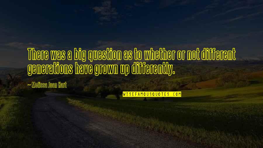 Energeia Molloy Quotes By Melissa Joan Hart: There was a big question as to whether Energeia Molloy Quotes By Melissa Joan Hart: There was a big question as to whether